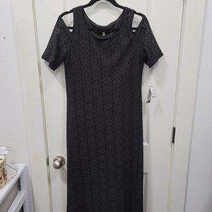 Nine West Cold Shoulder Lace Gown